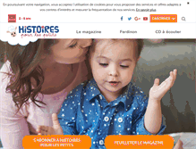 Tablet Screenshot of histoirespourlespetits.com
